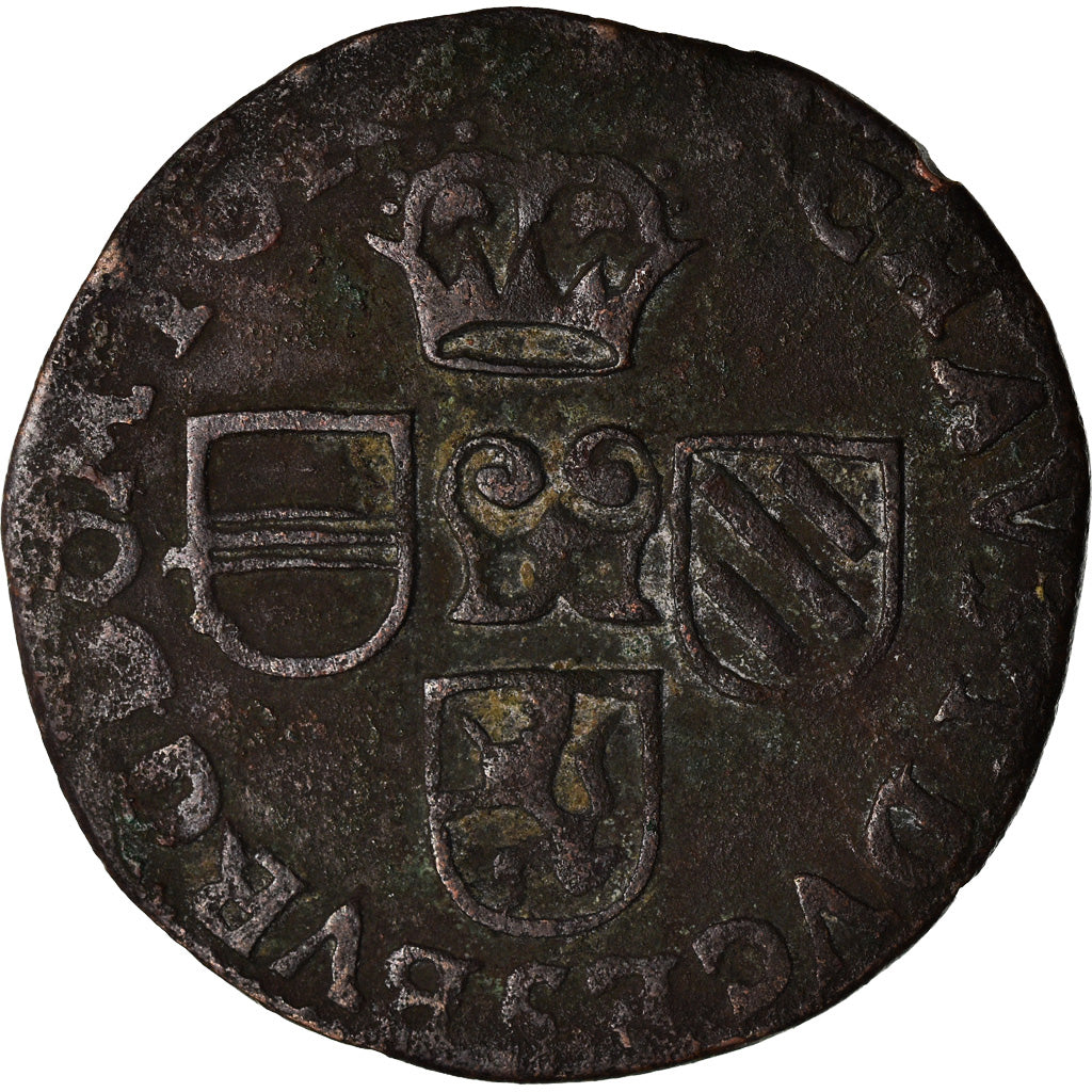 Coin, Spanish Netherlands, TOURNAI, Albert & Isabella, Liard, 12 Mites, 1610
