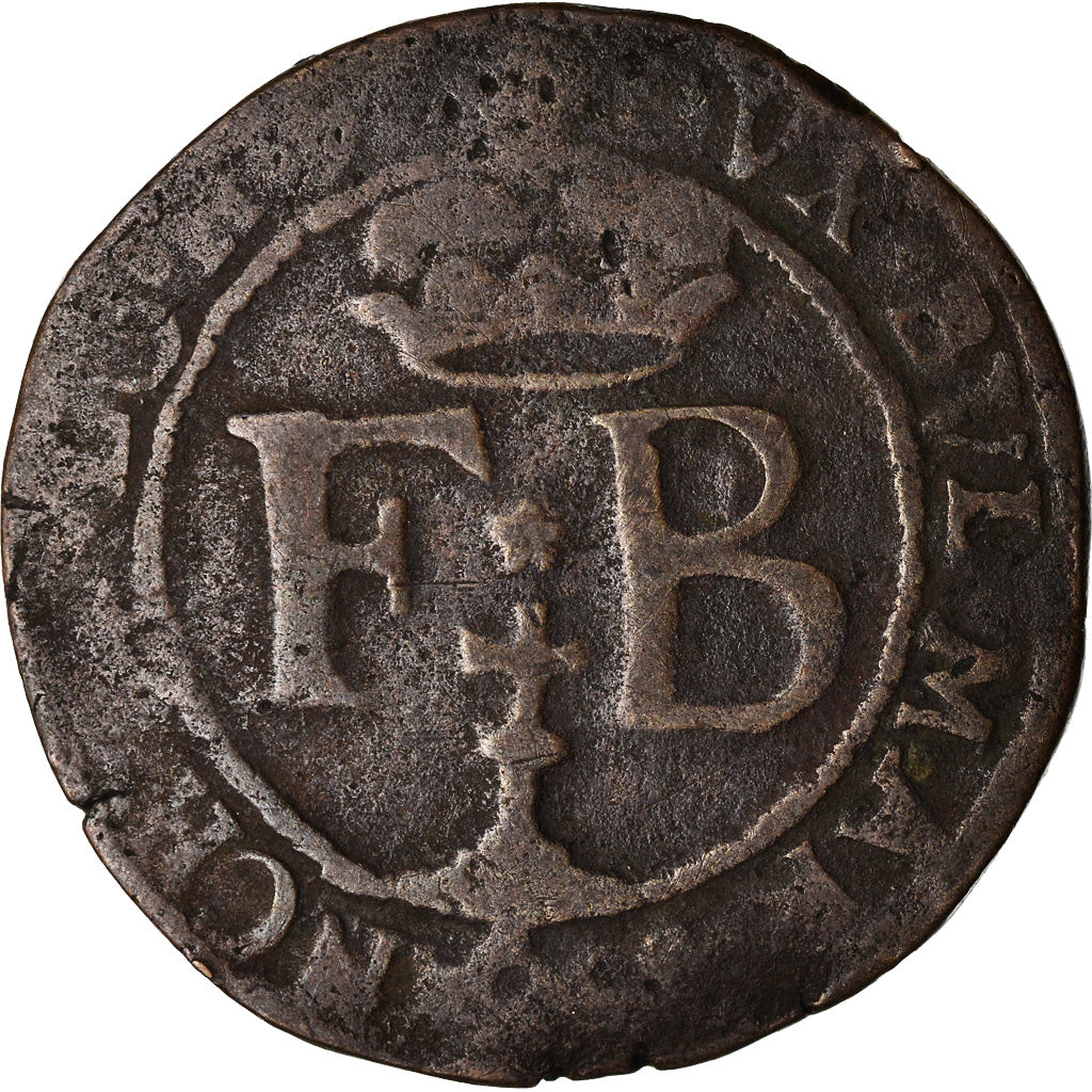Coin, LIEGE, Ferdinand, Liard, 1641, Liege, VF(30-35), Copper, KM:37