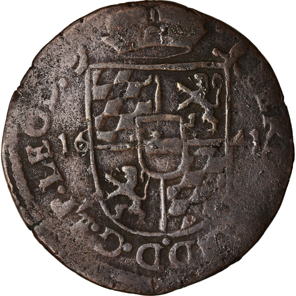 Coin, LIEGE, Ferdinand, Liard, 1641, Liege, VF(30-35), Copper, KM:37