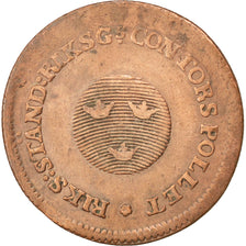 SWEDEN, 1/2 Skilling, 1799, KM #549, VF(30-35), Copper, 29.5, 5.26