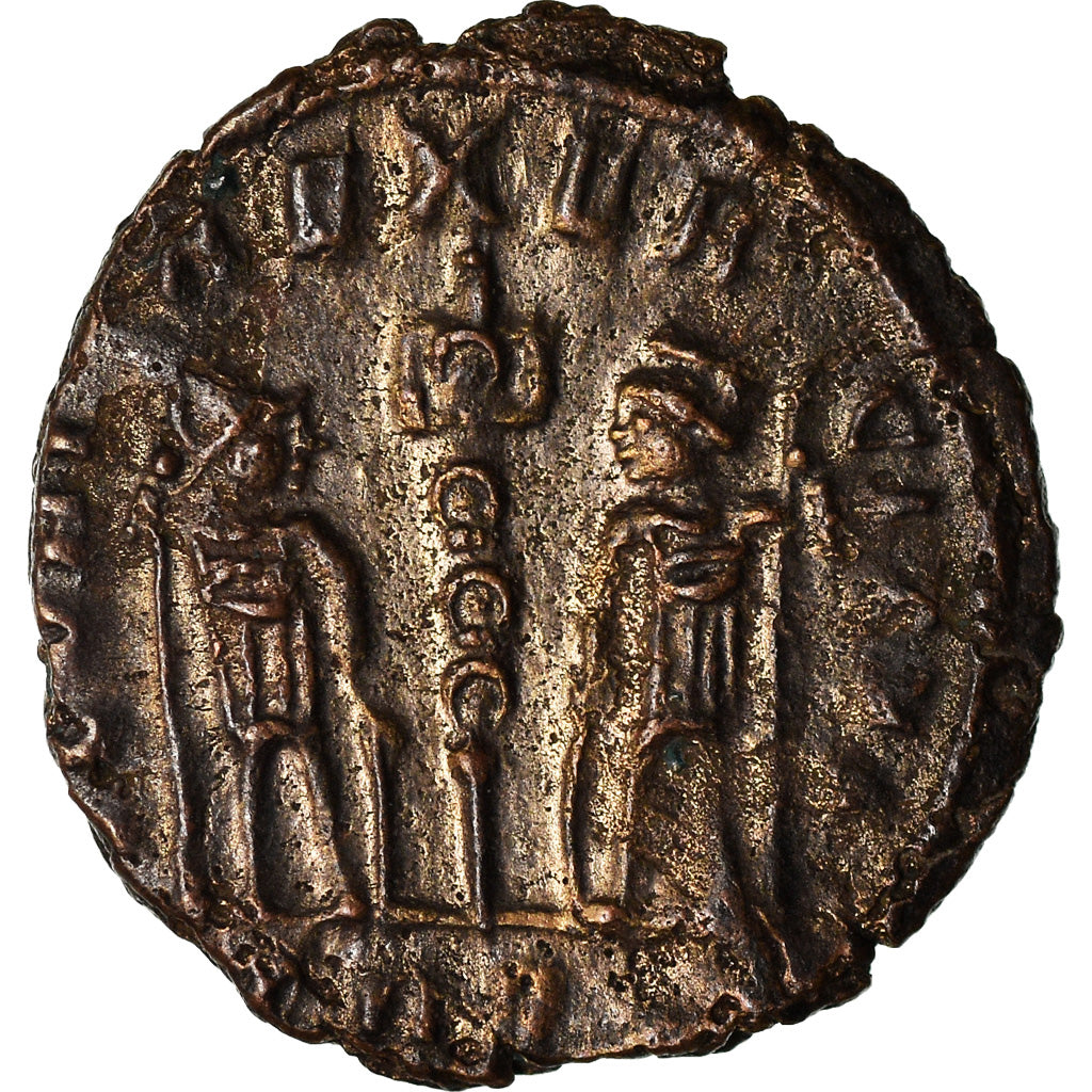 Coin, Constance II, Nummus, Lyon, AU(50-53), Copper
