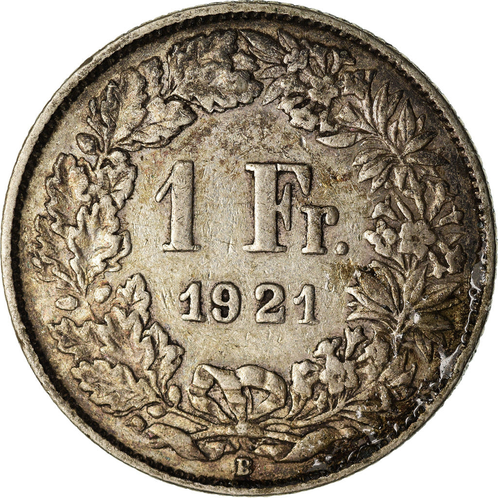 Monnaie, Suisse, Franc, 1921, Bern, TTB, Argent, KM:24