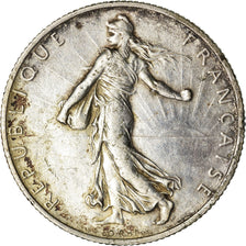 Coin, France, Semeuse, 2 Francs, 1917, Paris, EF(40-45), Silver, KM:845.1