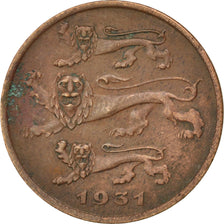 ESTONIA, 5 Senti, 1931, KM #11, EF(40-45), Bronze, 23.3, 5.05