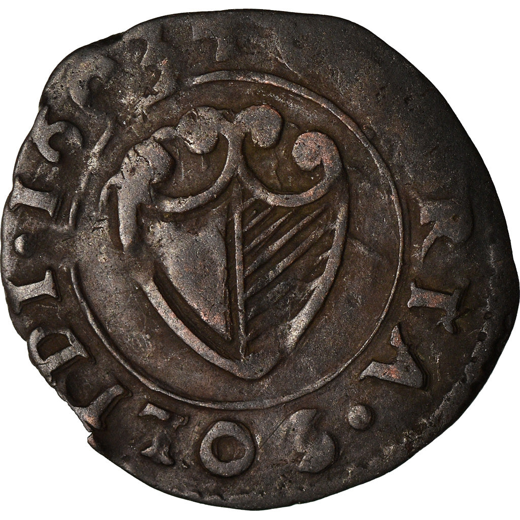 Monnaie, France, LORRAINE, Liard, 1/4 bugne, 1603, Metz, TB+, Billon