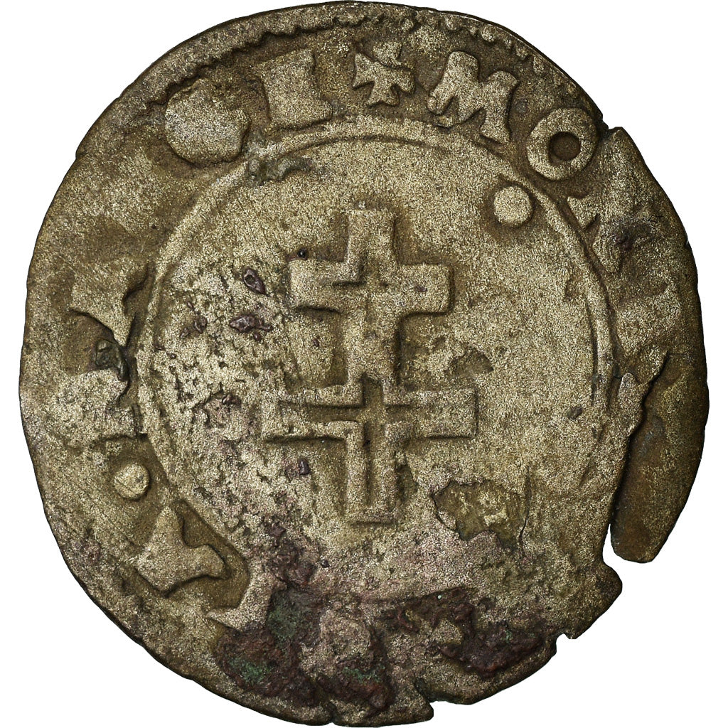 Coin, France, LORRAINE, Charles III, 1/2 Sol, Nancy, VF(20-25), Billon