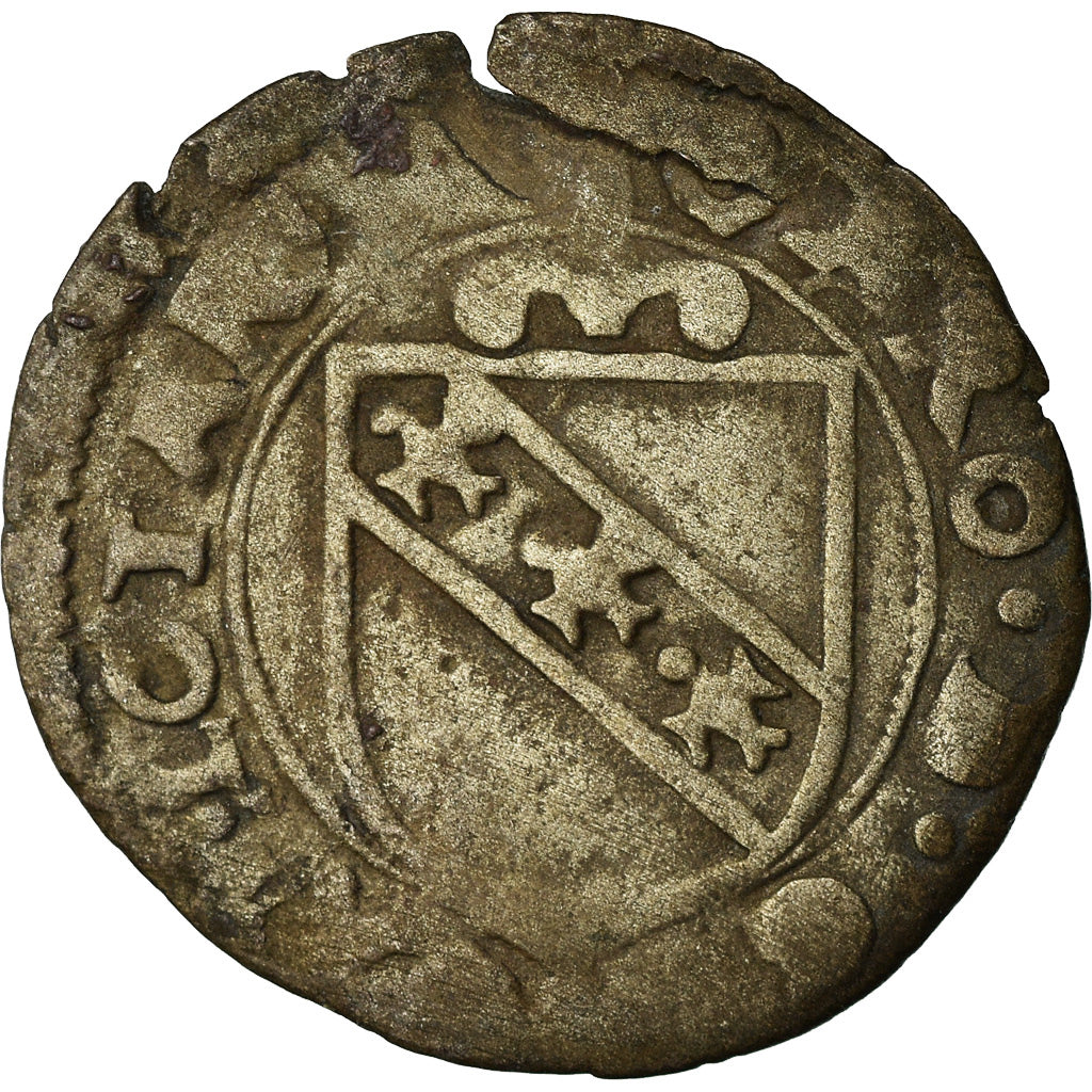 Coin, France, LORRAINE, Charles III, 1/2 Sol, Nancy, VF(20-25), Billon