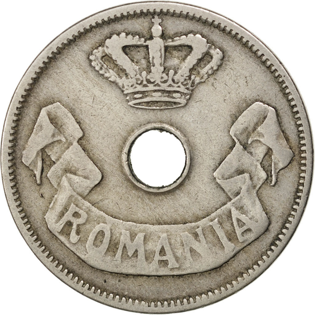 ROMANIA, 20 Bani, 1905, KM #33, EF(40-45), Copper-Nickel, 25, 5.99