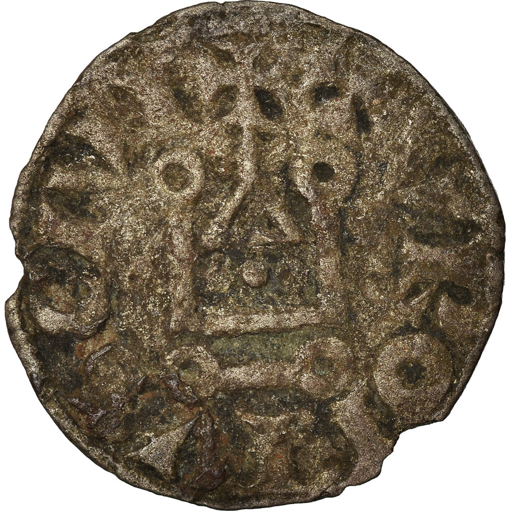Coin, France, Louis VIII-IX, Denier Tournois, F(12-15), Billon, Duplessy:193