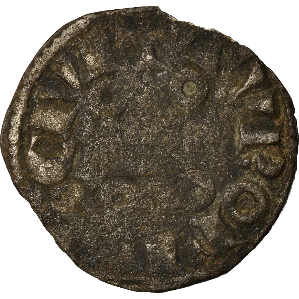 Moneda, Francia, Louis VIII-IX, Denier Tournois, BC, Vellón, Duplessy:193
