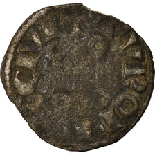 Moneda, Francia, Louis VIII-IX, Denier Tournois, BC, Vellón, Duplessy:193