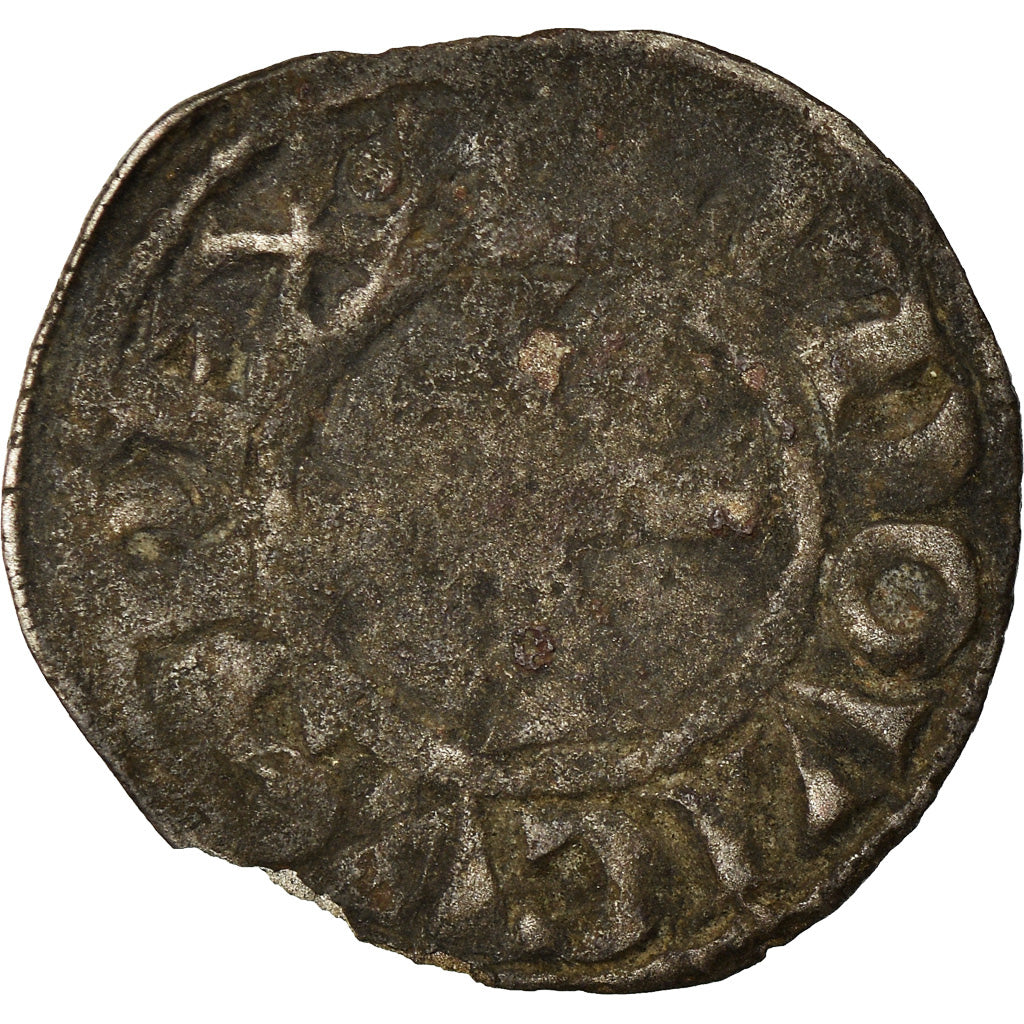 Moneda, Francia, Louis VIII-IX, Denier Tournois, BC, Vellón, Duplessy:193