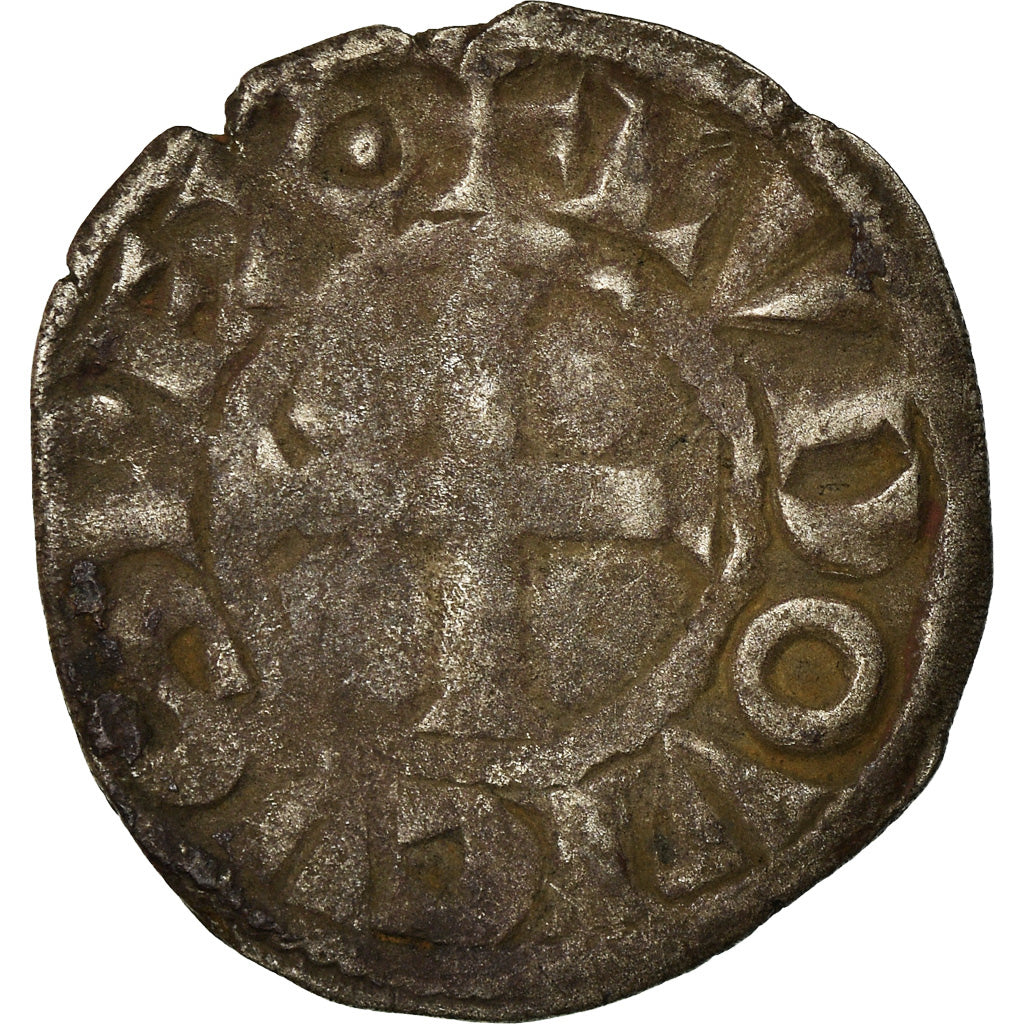 Moneta, Francja, Louis VIII-IX, Denier Tournois, VF(20-25), Bilon, Duplessy:193