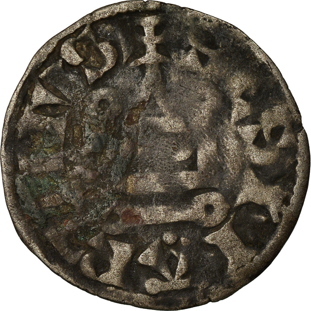 Moneta, Francja, Touraine, Denarius, Saint-Martin de Tours, VF(20-25), Srebro