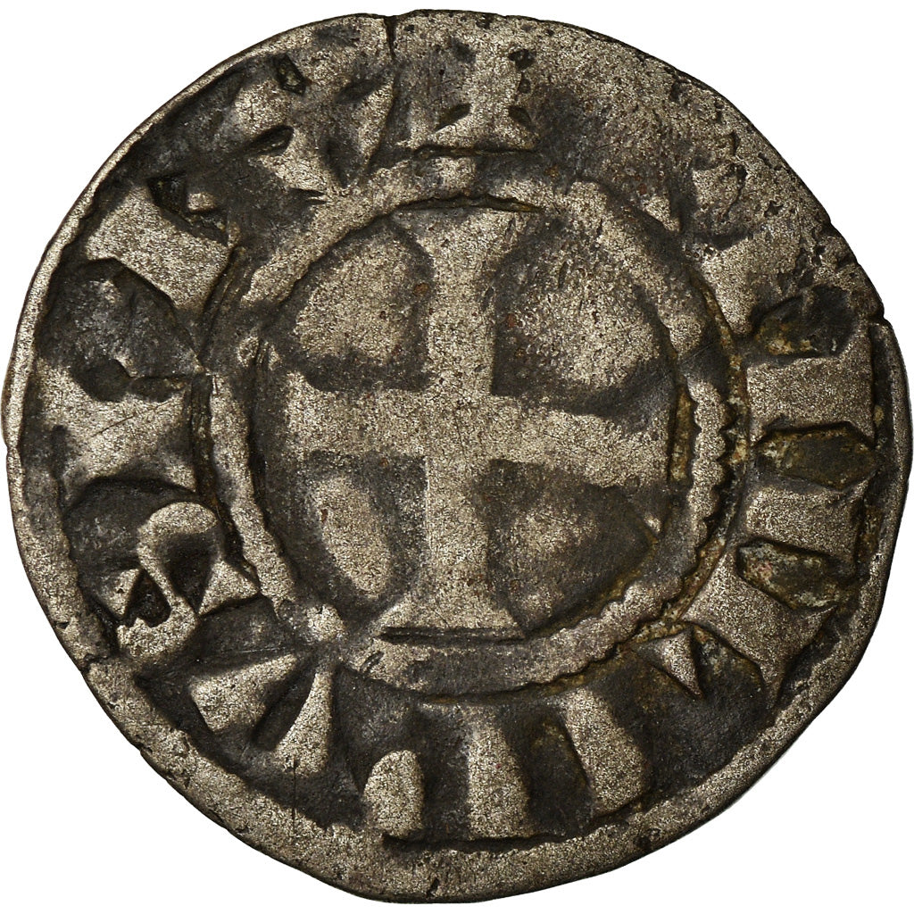 Moneta, Francja, Touraine, Denarius, Saint-Martin de Tours, VF(20-25), Srebro