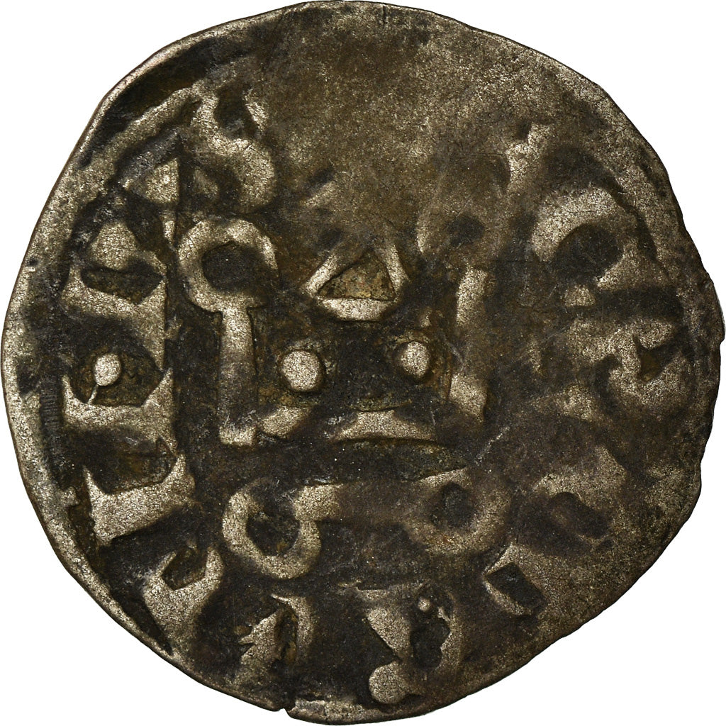 Moneta, Francja, Touraine, Denarius, Saint-Martin de Tours, VF(20-25), Srebro