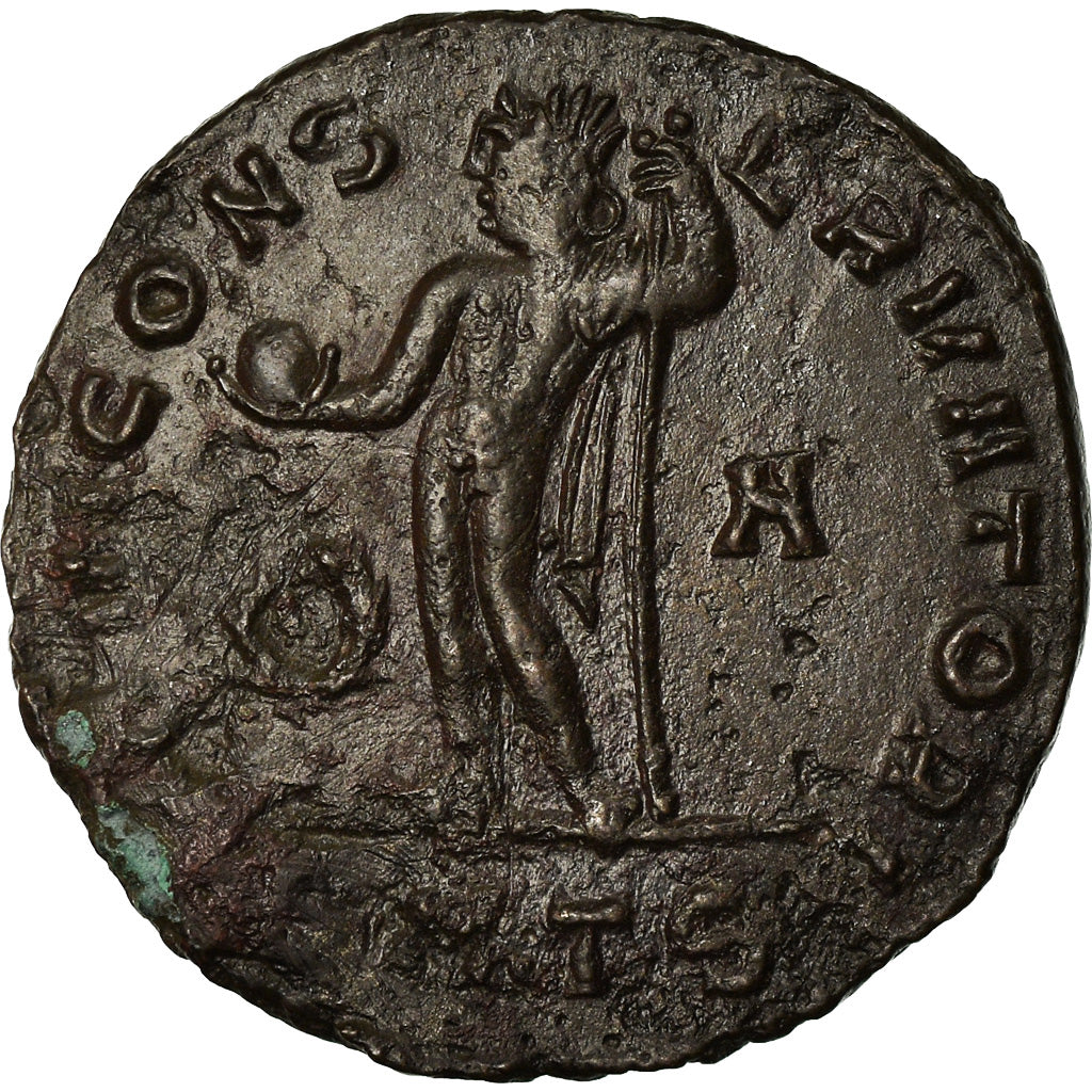 Munten, Maximus II Daia, Follis, 312, Thessalonica, ZF+, Koper