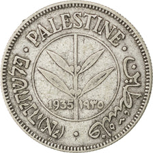 Palestine, 50 Mils, 1935, KM #6, EF(40-45), Silver, 23.5, 5.72