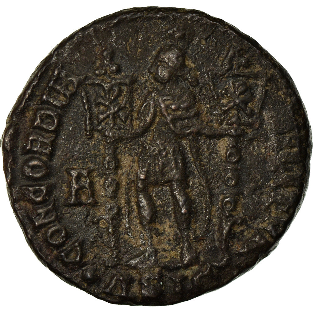Coin, Constance II, Maiorina, Siscia, AU(50-53), Copper