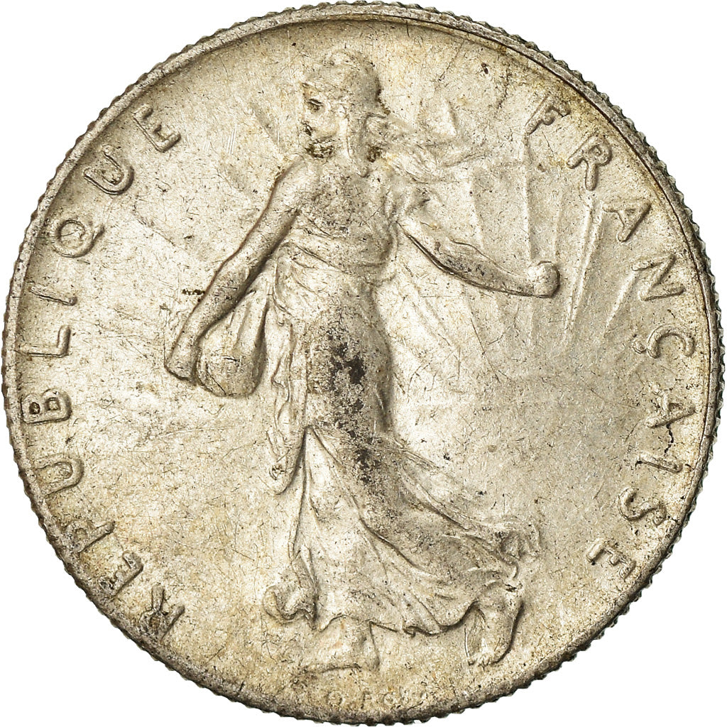 Coin, France, Semeuse, 50 Centimes, 1918, Paris, AU(55-58), Silver, KM:854, Le
