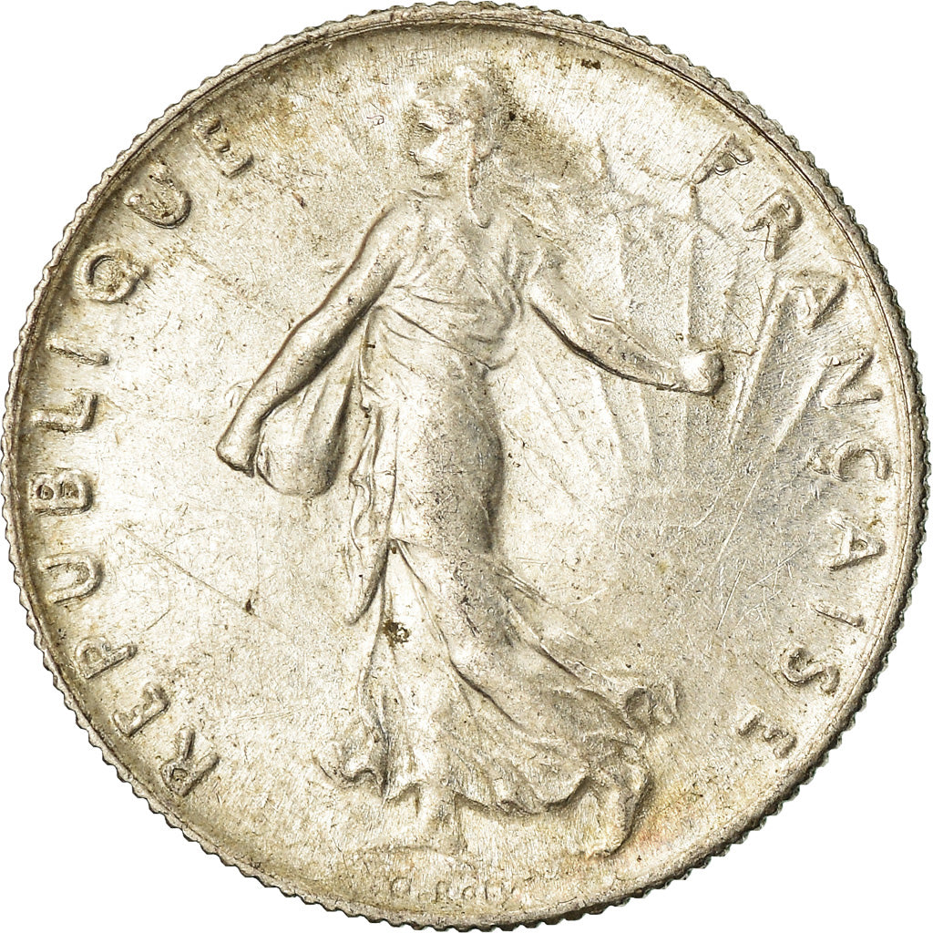 Coin, France, Semeuse, 50 Centimes, 1918, Paris, AU(55-58), Silver, KM:854, Le