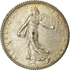 Coin, France, Semeuse, Franc, 1920, Paris, AU(55-58), Silver, KM:844.1