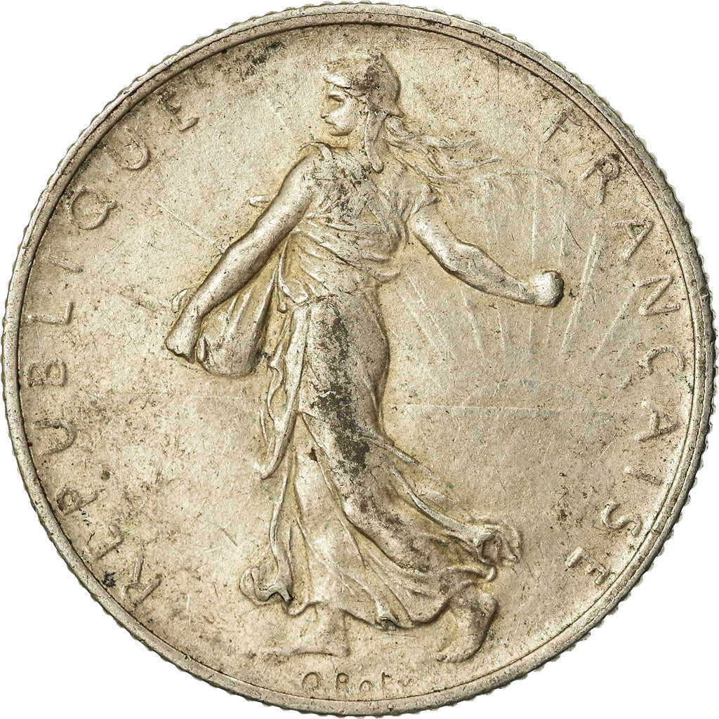 Coin, France, Semeuse, 2 Francs, 1915, Paris, EF(40-45), Silver, KM:845.1