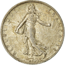 Coin, France, Semeuse, 2 Francs, 1917, Paris, EF(40-45), Silver, KM:845.1