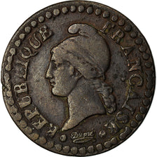Coin, France, Dupré, Centime, AN 7, Paris, EF(40-45), Bronze, KM:646