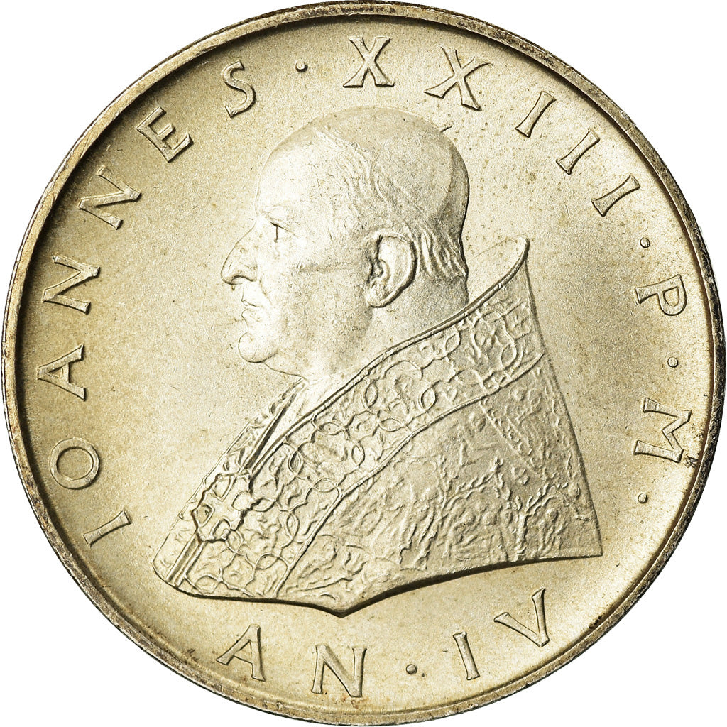 Coin, VATICAN CITY, John XXIII, 500 Lire, 1962, Roma, MS(60-62), Silver, KM:65.2