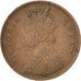 INDIA-BRITISH, 1/4 Anna, 1862, KM #467, EF(40-45), Copper, 25.18, 6.62