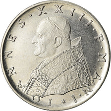 Coin, VATICAN CITY, John XXIII, 100 Lire, 1959, Rome, MS(60-62), Stainless