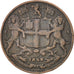 INDIA-BRITISH, 1/4 Anna, 1858, KM #463.1, VF(20-25), Copper, 25.6, 6.36