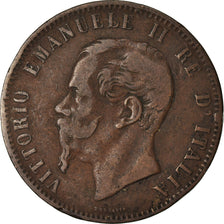 Monnaie, Italie, Vittorio Emanuele II, 10 Centesimi, 1866, Strasbourg, TB+