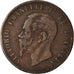 Monnaie, Italie, Vittorio Emanuele II, 10 Centesimi, 1866, Strasbourg, TB+