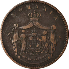 Coin, Romania, Carol I, 10 Bani, 1867, VF(20-25), Copper, KM:4.2