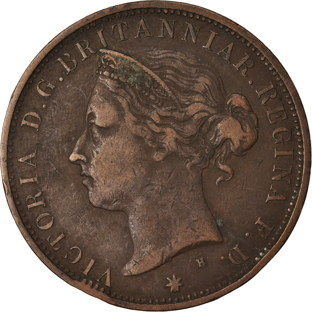 Coin, Jersey, Victoria, 1/12 Shilling, 1877, VF(30-35), Bronze, KM:8