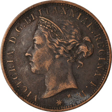 Coin, Jersey, Victoria, 1/12 Shilling, 1877, VF(30-35), Bronze, KM:8