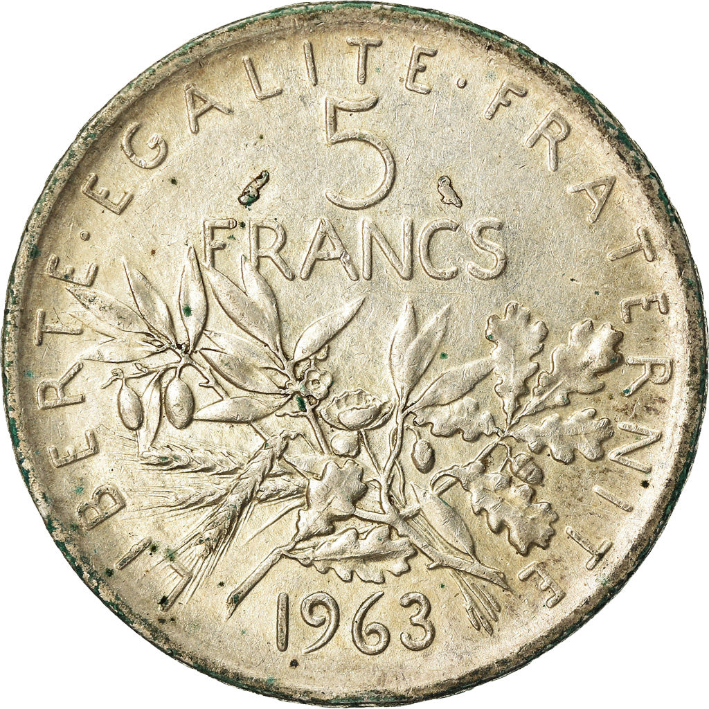 Monnaie, France, Semeuse, 5 Francs, 1963, Paris, TTB, Argent, Gadoury:770