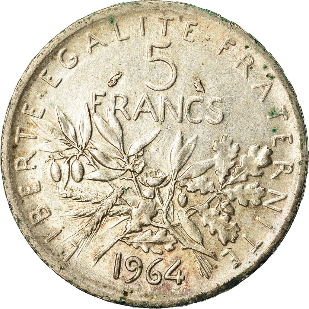Coin, France, Semeuse, 5 Francs, 1964, Paris, EF(40-45), Silver, KM:926