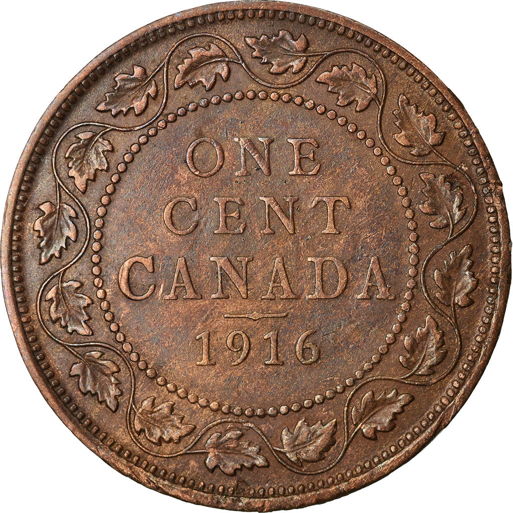 Coin, Canada, George V, Cent, 1916, Royal Canadian Mint, Ottawa, EF(40-45)