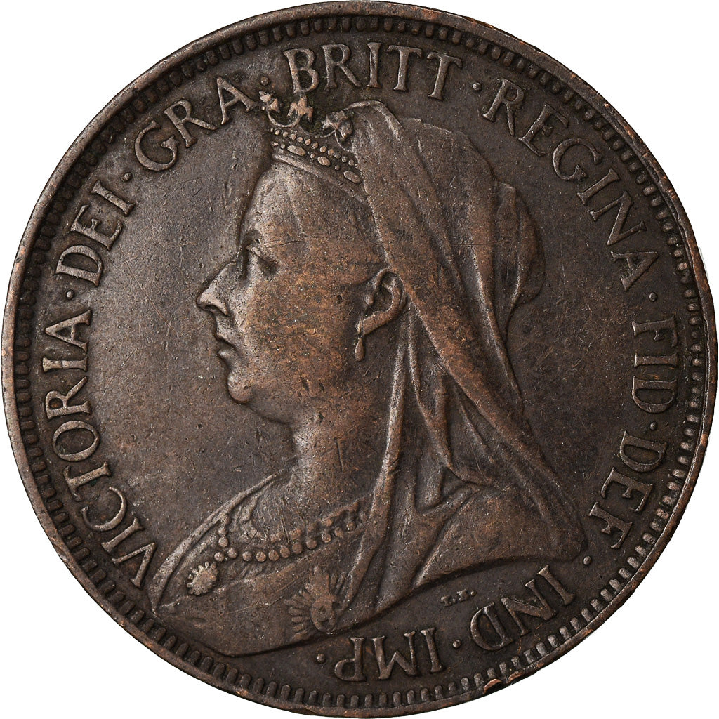 Coin, Great Britain, Victoria, 1/2 Penny, 1896, EF(40-45), Bronze, KM:789