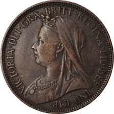 Coin, Great Britain, Victoria, 1/2 Penny, 1896, EF(40-45), Bronze, KM:789