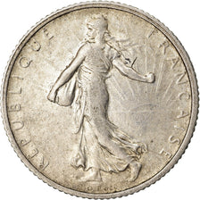 Coin, France, Semeuse, Franc, 1916, Paris, EF(40-45), Silver, KM:844.1