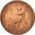 Moneda, Gran Bretaña, George III, Penny, 1806, BC+, Cobre, KM:663