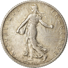 Coin, France, Semeuse, Franc, 1918, Paris, EF(40-45), Silver, KM:844.1
