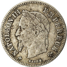 Moneta, Francja, Napoleon III, Napoléon III, 20 Centimes, 1864, Paris