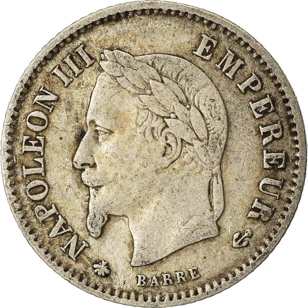 Coin, France, Napoleon III, Napoléon III, 20 Centimes, 1867, Paris, EF(40-45)