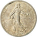 Coin, France, Semeuse, Franc, 1917, Paris, AU(55-58), Silver, KM:844.1