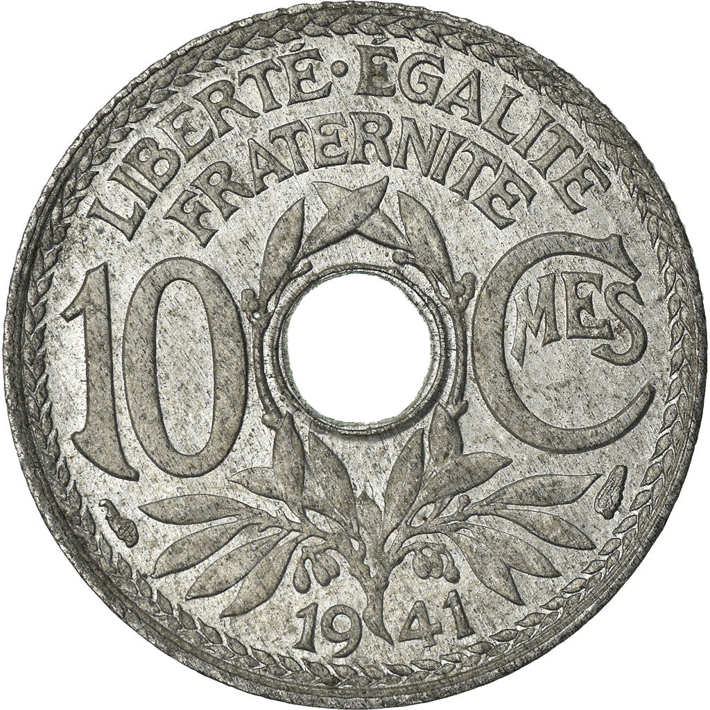 Coin, France, 10 Centimes, 1941, AU(55-58), Zinc, KM:895, Le Franc:F.140A